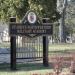 This is a picture of the entrance to St. John's Military Academy.